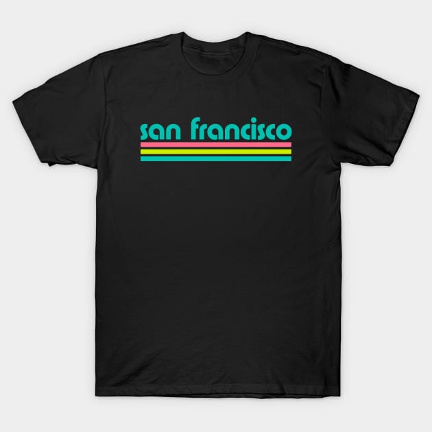 Retro San Francisco Stripes T-Shirt by Now Boarding